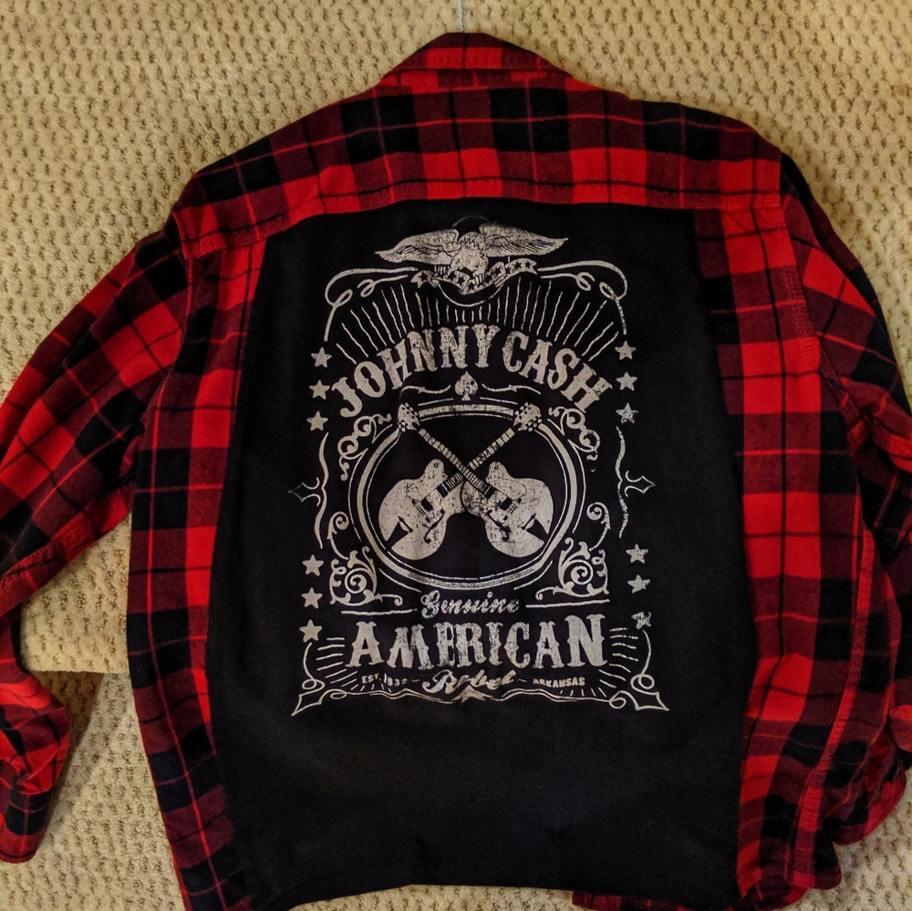 Johnny Cash Custom Flannel